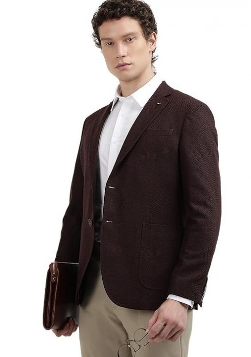 Tommy Hilfiger Mens Brown Color Blazer Regular