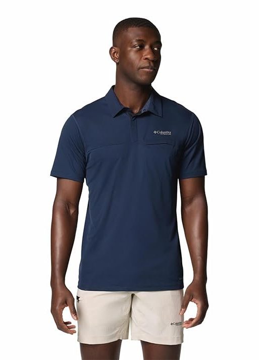 Columbia Men Omni-Freeze Cirque River Pro Hiking and Trekking Polo Tshirt