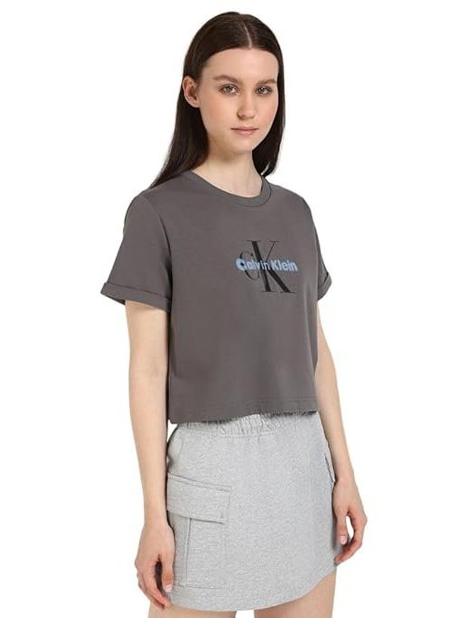 Calvin Klein Jeans Women's Solid Regular Fit T-Shirt