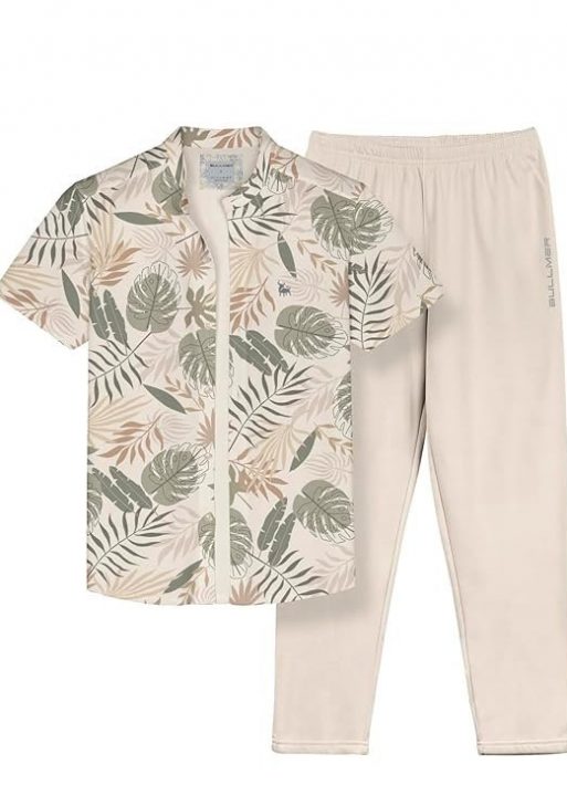 BULLMER Trendy Clothing Set with Shirt & Pants Co-ords for Men