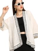 KE KANHA EXPORTS Shrugs for Women Stylish | Cover up on Jeans Tops for Women | Western Beach Outfits | Summer Clothes | Kimono Length Option Short | Medium | Long